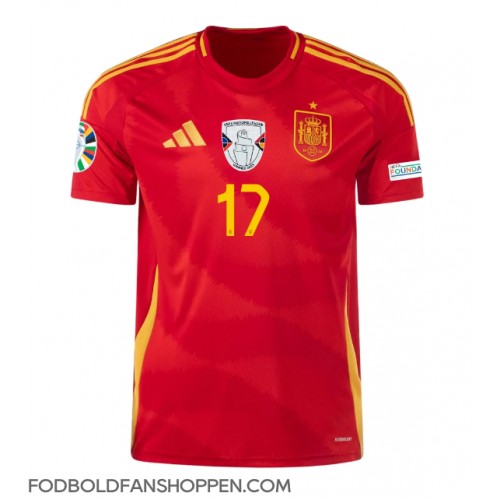 Spanien Nico Williams #17 Hjemmebanetrøje EM 2024 Kortærmet Spanien Nico Williams #17 Hjemmebanetrøje EM 2024 Kortærmet